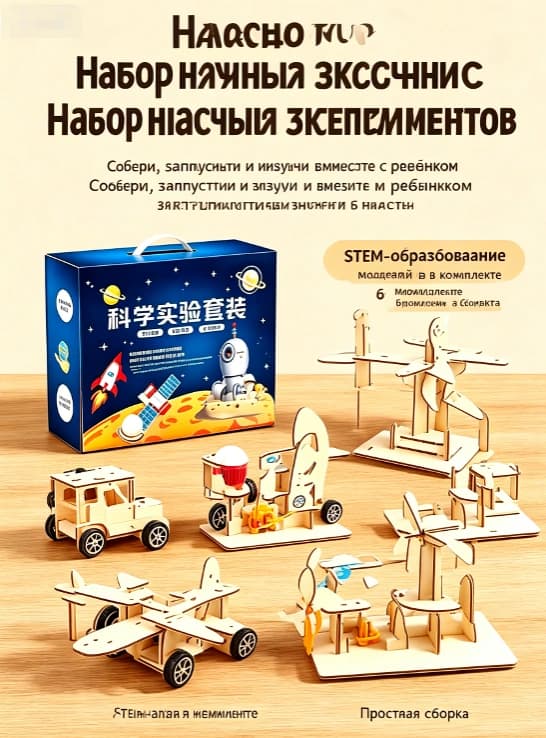 【Қоймада】Балаларға арналған ғылыми-физикалық эксперименттер 3-14 жас, зияткерлік құрастыру, steam, бастауыш сынып оқушыларына арналған оқу ойыншығы Тауар туралы толық 1